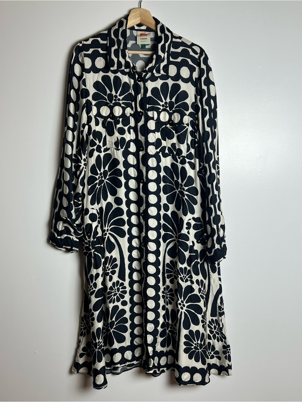 FARM Rio Black and White Palermo Dress - Picture 5 of 16